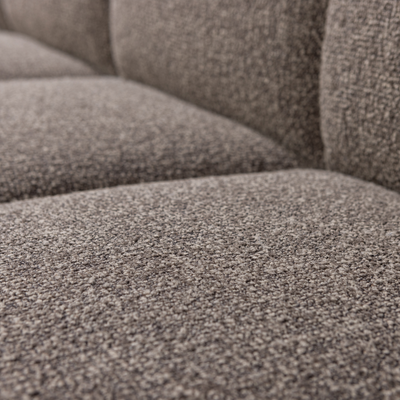 WOOOD Mojo Matbänk 164 cm med Ryggstöd i Brun Boucle