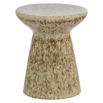 vtwonen Fleck Sidobord Keramik 43xØ35 cm Ljusbrun