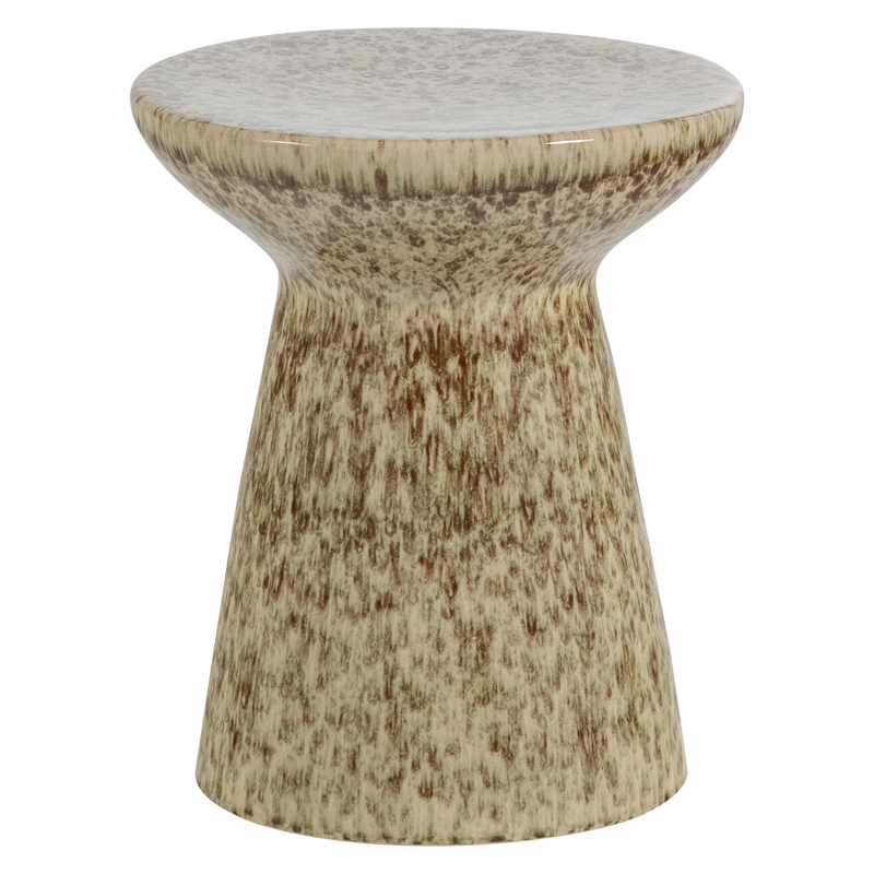 vtwonen Fleck Sidobord Keramik 43xØ35 cm Ljusbrun