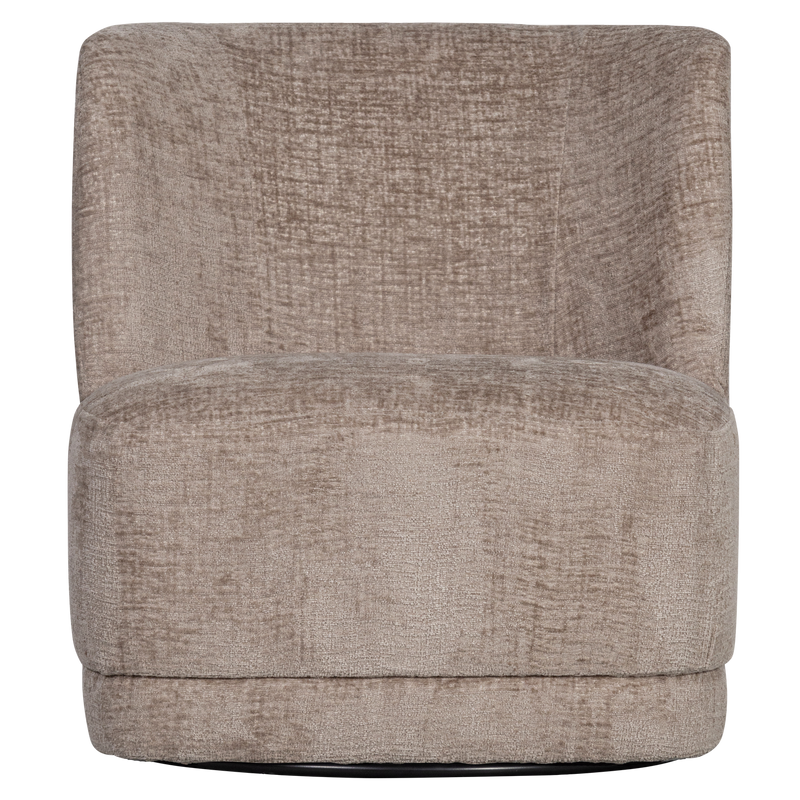 WOOOD Atty Snurrfåtölj i Sammet Sand