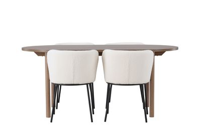 Venture Home Matgrupp Andy med Stolarna Edina