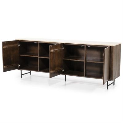 Eleonora Sideboard Lio - 3 Dörrar, Brun