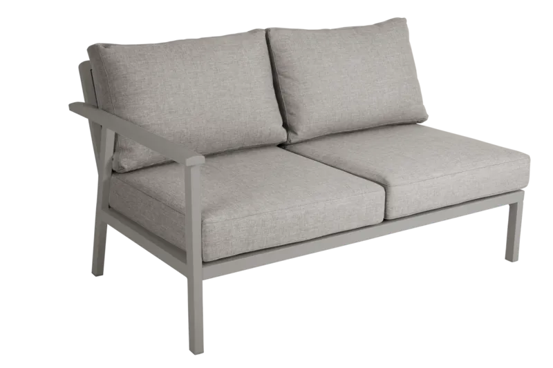 Brafab Samvaro 2-sits Soffa Khaki höger+vänster avslut