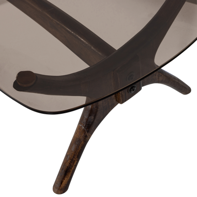 WOOOD Flash Soffbord i Mangoträ och Glas