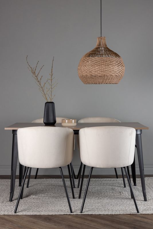 Venture Home Matgrupp Tempe med 4st Matstolar Berit