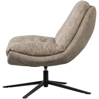 WOOOD Arve Snurrfåtölj - Naturlig Melange