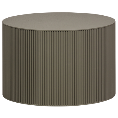 WOOOD Sanne Rund Sidobord MDF Militärgrön