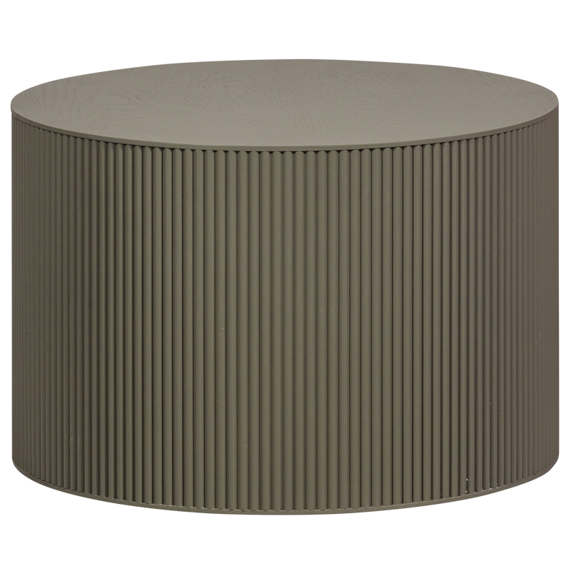 WOOOD Sanne Rund Sidobord MDF Militärgrön