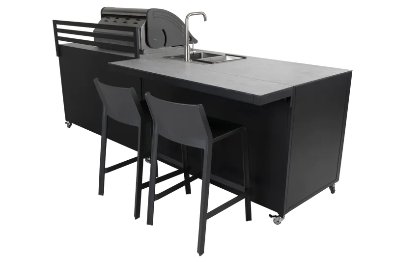 Brafab Fornax Stor Utekök Svart/Teak