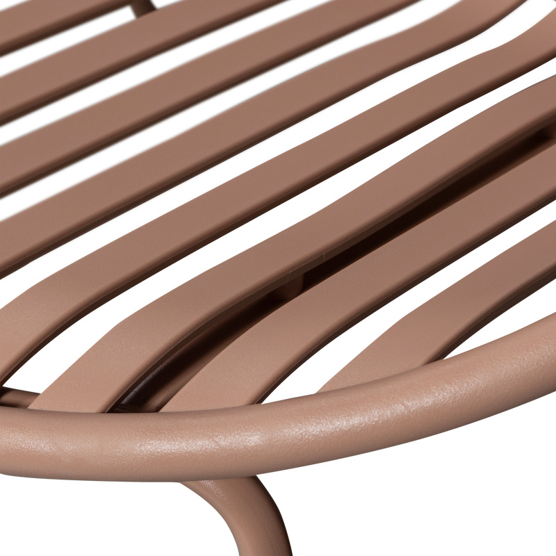 WOOOD Bruce Trädgårdsfåtölj med Fotpall - Laxrosa