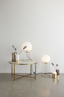 Hübsch Skulptur Bordslampa Mässing