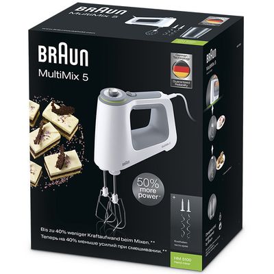 BRAUN Elvisp 750w Vit HM5100WH