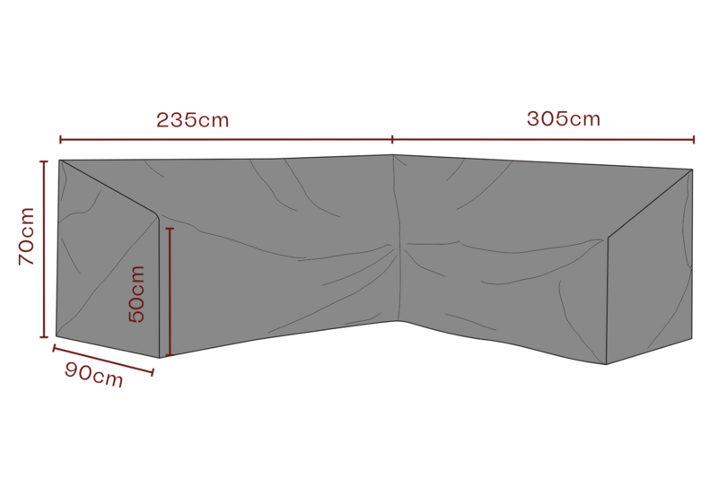Brafab Möbelskydd Hörnsoffa 305/235x90 cm Premium