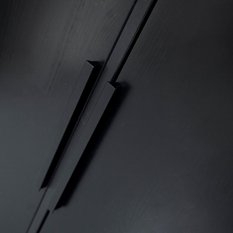 WOOOD Adam 2-dörrars Skåp i Svart Furu