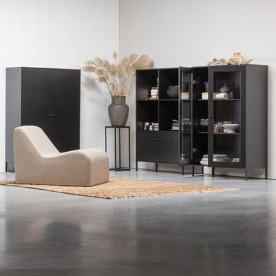 WOOOD XAM Vitrinskåp Grenen Svart