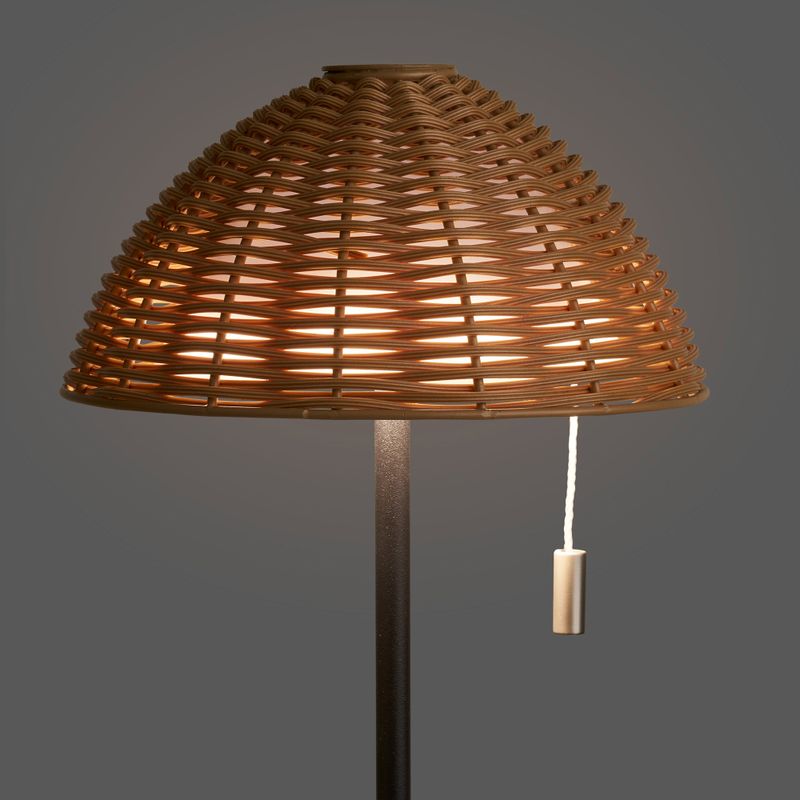 House Nordic Wigan LED Bordslampa Natur/Svart