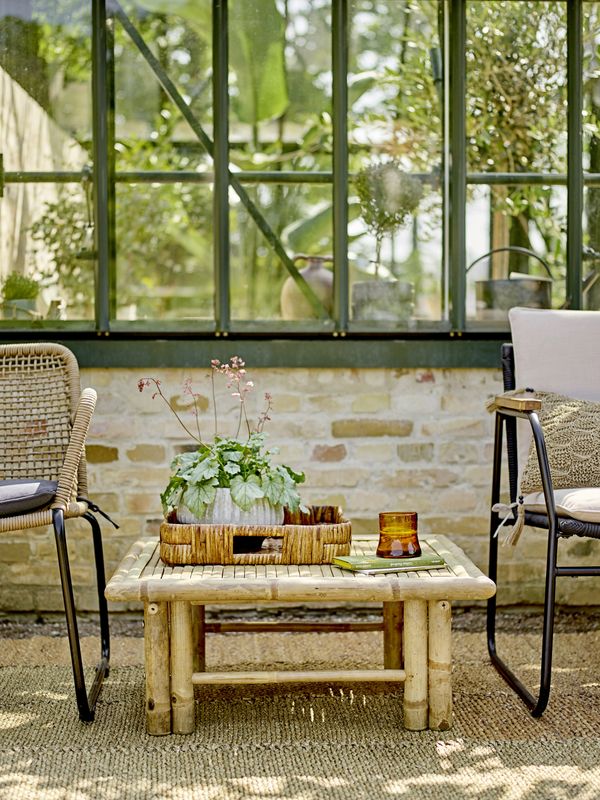 Bloomingville Mundo Loungestol, Brun, Metall