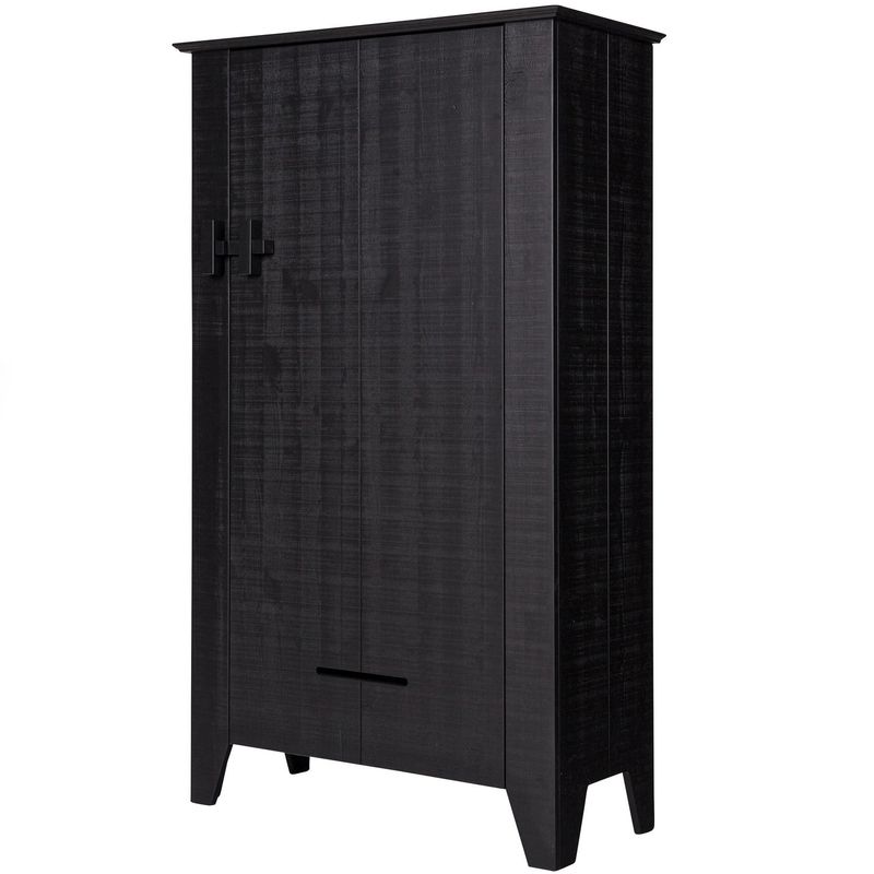 WOOOD Gijs Bondeskåp Svart Besågat Grenen [FSC]