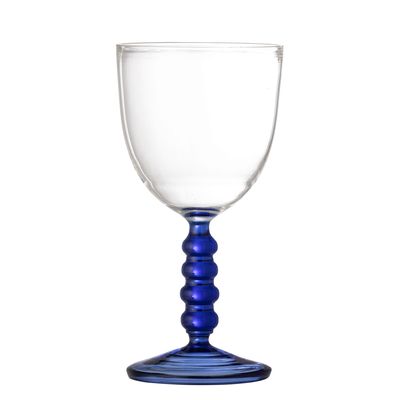 Bloomingville Noemi Wine Glas, Blå, Glas - 6-pack