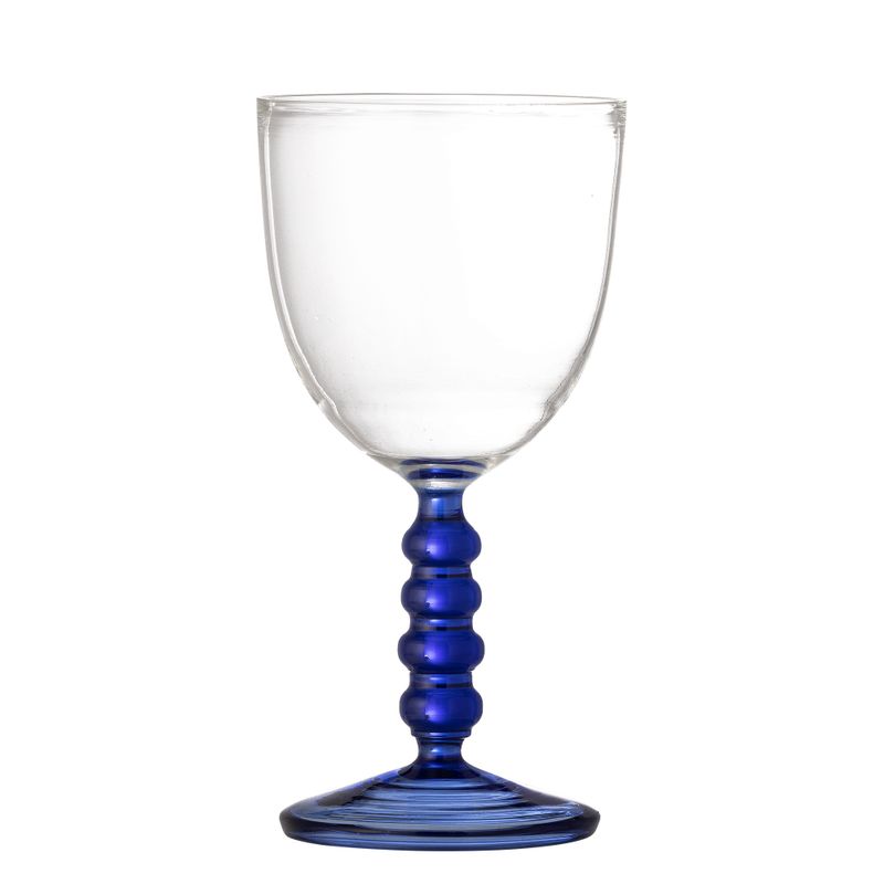 Bloomingville Noemi Wine Glas, Blå, Glas - 6-pack