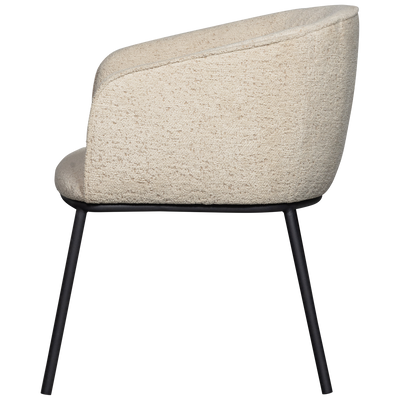 WOOOD Leon Matstol i Boucle Naturmelange