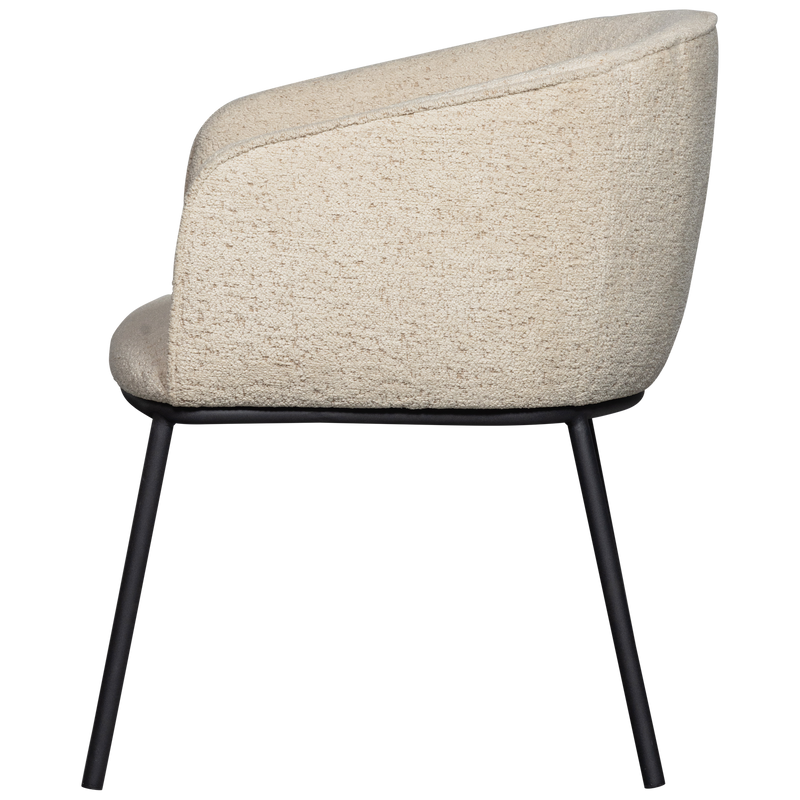 WOOOD Leon Matstol i Boucle Naturmelange