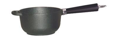 Ronneby Bruk, Såskastrull Gjutjärn 2L 18 cm Utan Lock & Svart Trähandtag