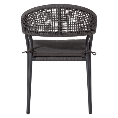 WOOOD Rilo Trädgårdsstol i Aluminium, Brun, 6 st