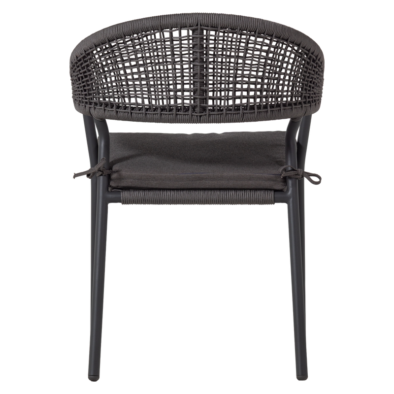 WOOOD Rilo Trädgårdsstol i Aluminium, Brun, 6 st