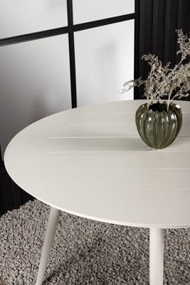 Venture Home Lina Bord - Elegant Runt Utebord i Beige