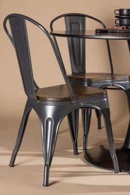 Venture Home Matgrupp Glade med 4 Matstolar Tempe