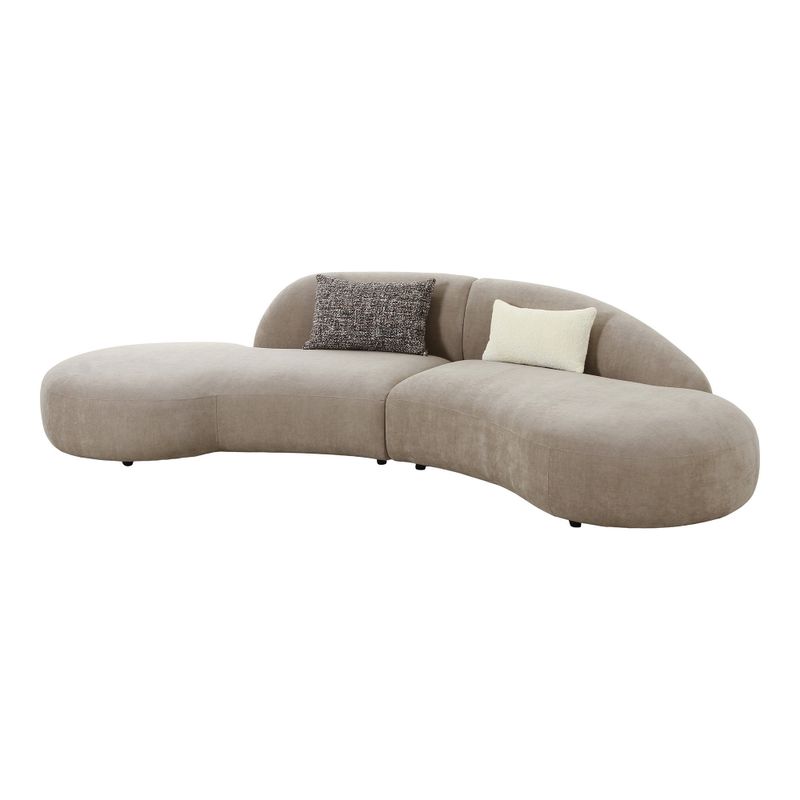 House Nordic Venice Soffa - Chenille, 2 Kuddar, Naturlig