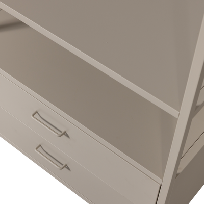 WOOOD Ferris Öppet Klädskåp 70 cm i Metall Sand