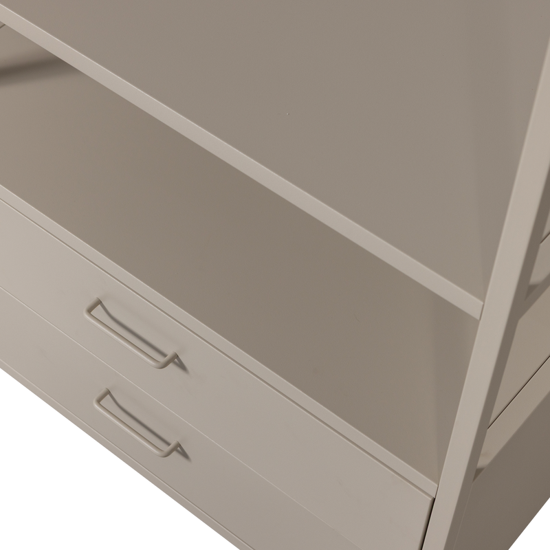 WOOOD Ferris Öppet Klädskåp 70 cm i Metall Sand