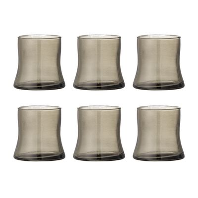 Bloomingville Florentine Dricksglas, Multipack, Grå, Recycled Glas