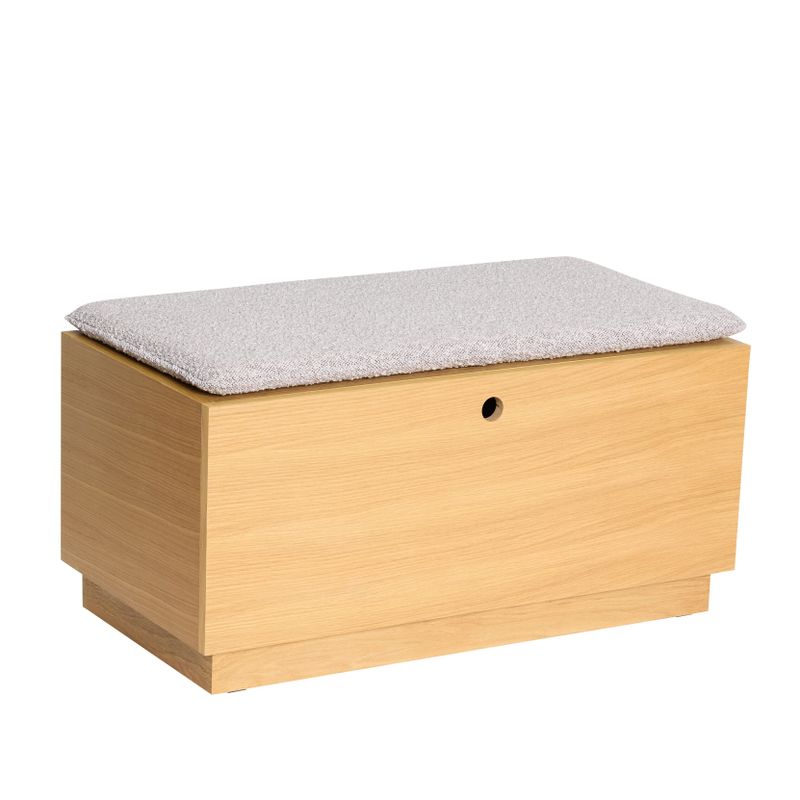 Hübsch Alcove Bänk Ljusgrå 90x47xh45cm