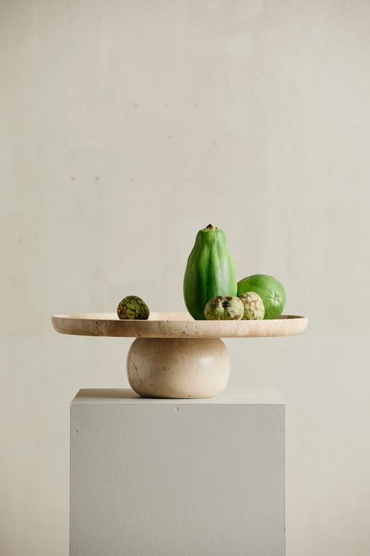 Nordal MASA bricka på fot - elfenben