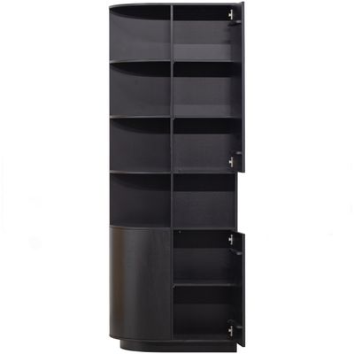 WOOOD Finca Förvaringsskåp Vänster 78 cm Djupsvart FSC-certifierad