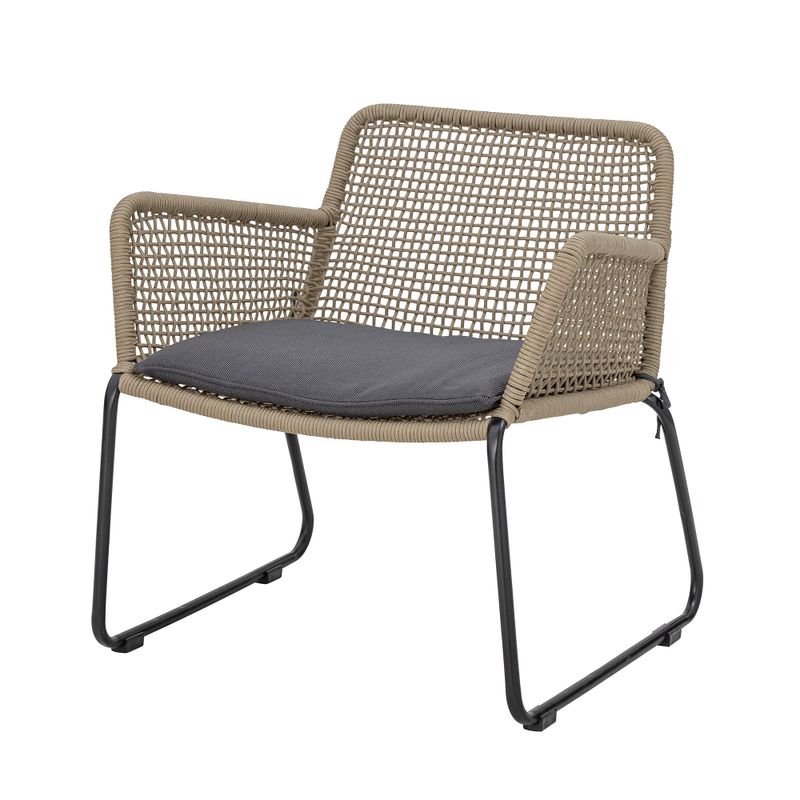 Bloomingville Mundo Loungestol, Brun, Metall