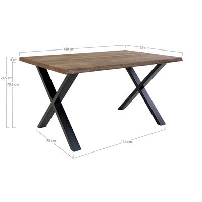 House Nordic Toulon Matbord Smoked
