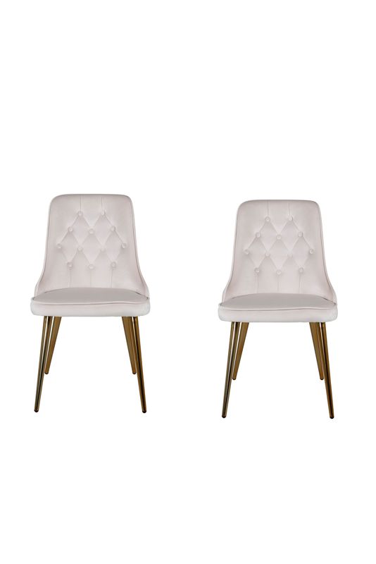 Venture Home Velvet Deluxe Matstol 2-pack