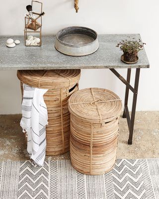 House Doctor Chaka Tvättkorgar Natur