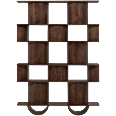 WOOOD Sinne Bokhylla Mangoträ Valnöt 180x130 cm