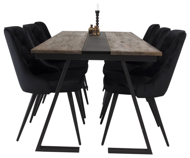 Venture Home Matgrupp Jakarta med Velvet Deluxe Stolar