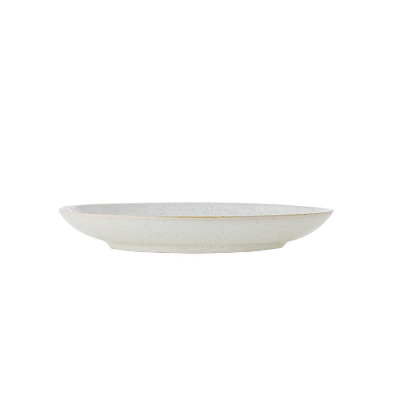 Bloomingville Addison Tallrik, Vit, Stengods - 6-pack