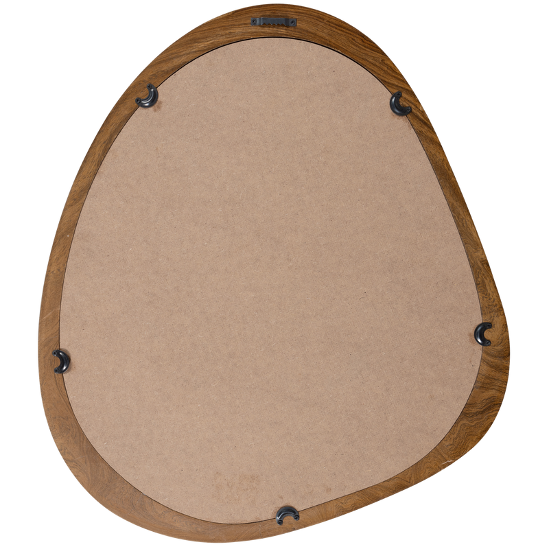 WOOOD LEIF Spegel Trä Naturell 48x44 cm