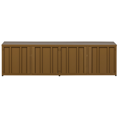 WOOOD LEVEL TV-bänk i Metall, Honungsgul 44x160 cm