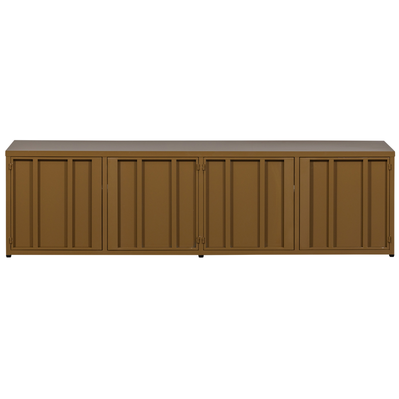 WOOOD LEVEL TV-bänk i Metall, Honungsgul 44x160 cm