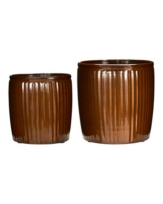 House Doctor Groove Kruka Brun