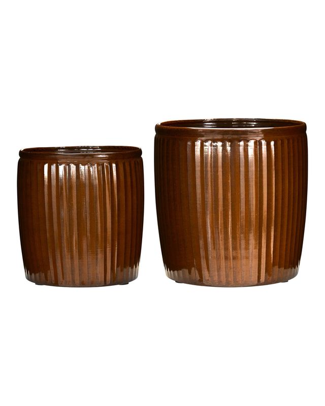 House Doctor Groove Kruka Brun